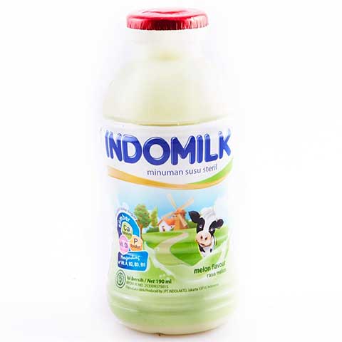 INDOMILK CAIR MELON 4 X 195 190 ML